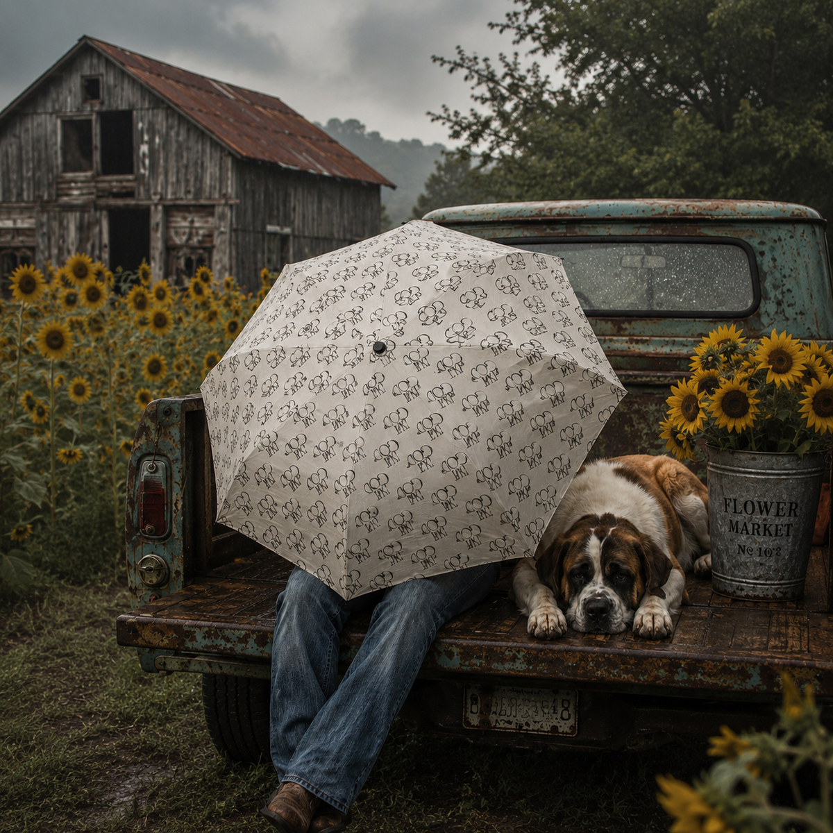 But God White Umbrella