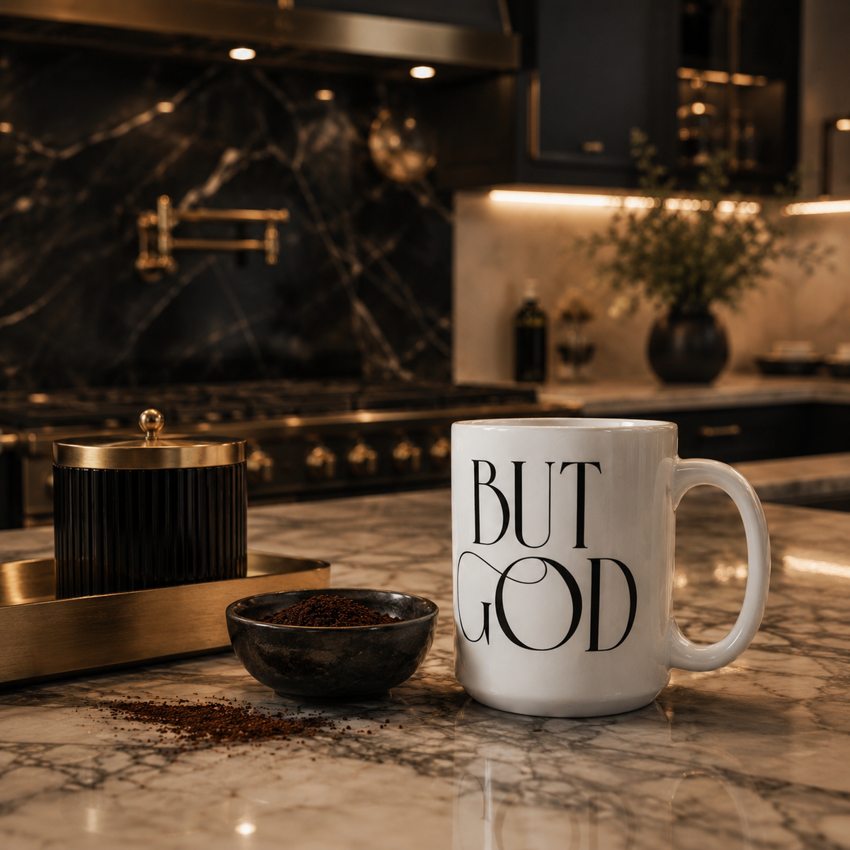But God White Ceramic Mug