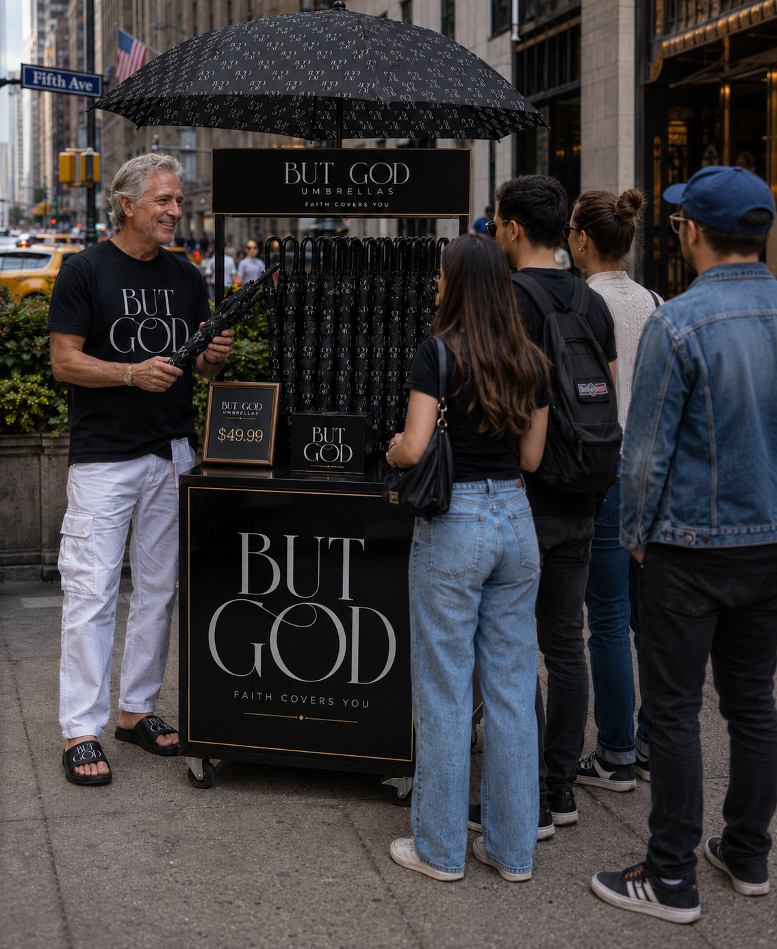 But God Black Umbrella