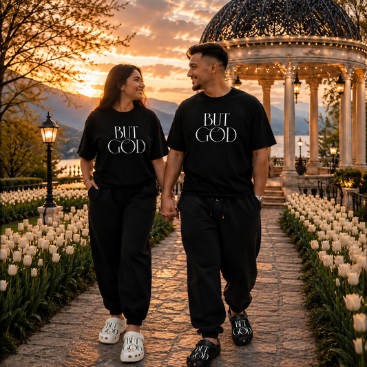 But God Black or White Unisex Grace Wakers