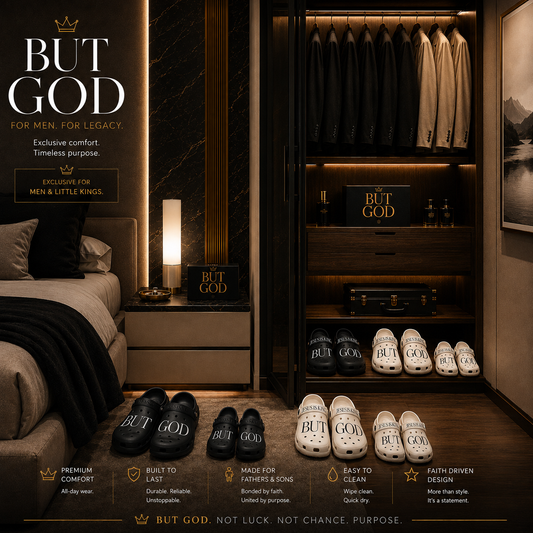 But God Men`s Black or White Grace Walkers