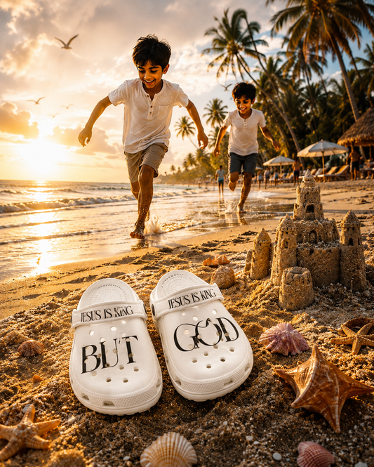 But God Boy`s Black and White Grace Wakers — "Jesus Is King"
